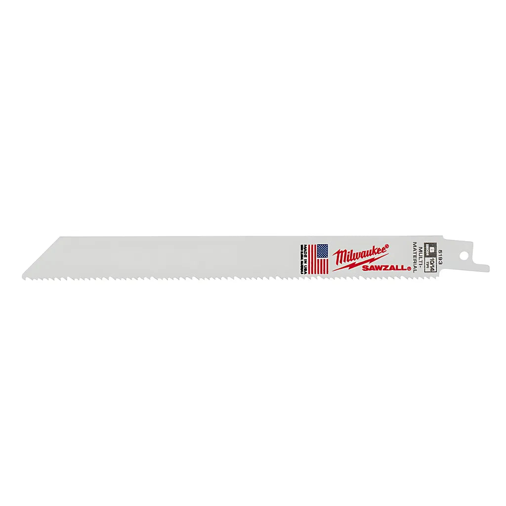 8 In. 10/14 Tpi Sawzall® Blades 5Pk-Milwaukee-48-00-5193-6874