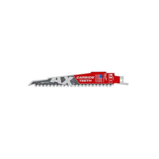 The Ax With Carbide Teeth Sawzall Blade 6 In. 5T-Milwaukee-48-00-5221-11934