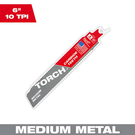 6" 10Tpi The Torch With Carbide Teeth For Medium Metal 1Pk-Milwaukee-48-00-5251-6564