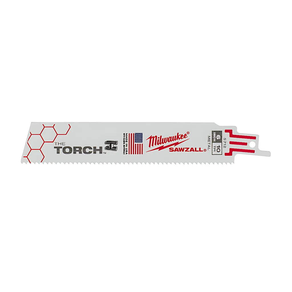 6 In. 10 Tpi The Torch Sawzall® Blades 5Pk-Milwaukee-48-00-5712-6467