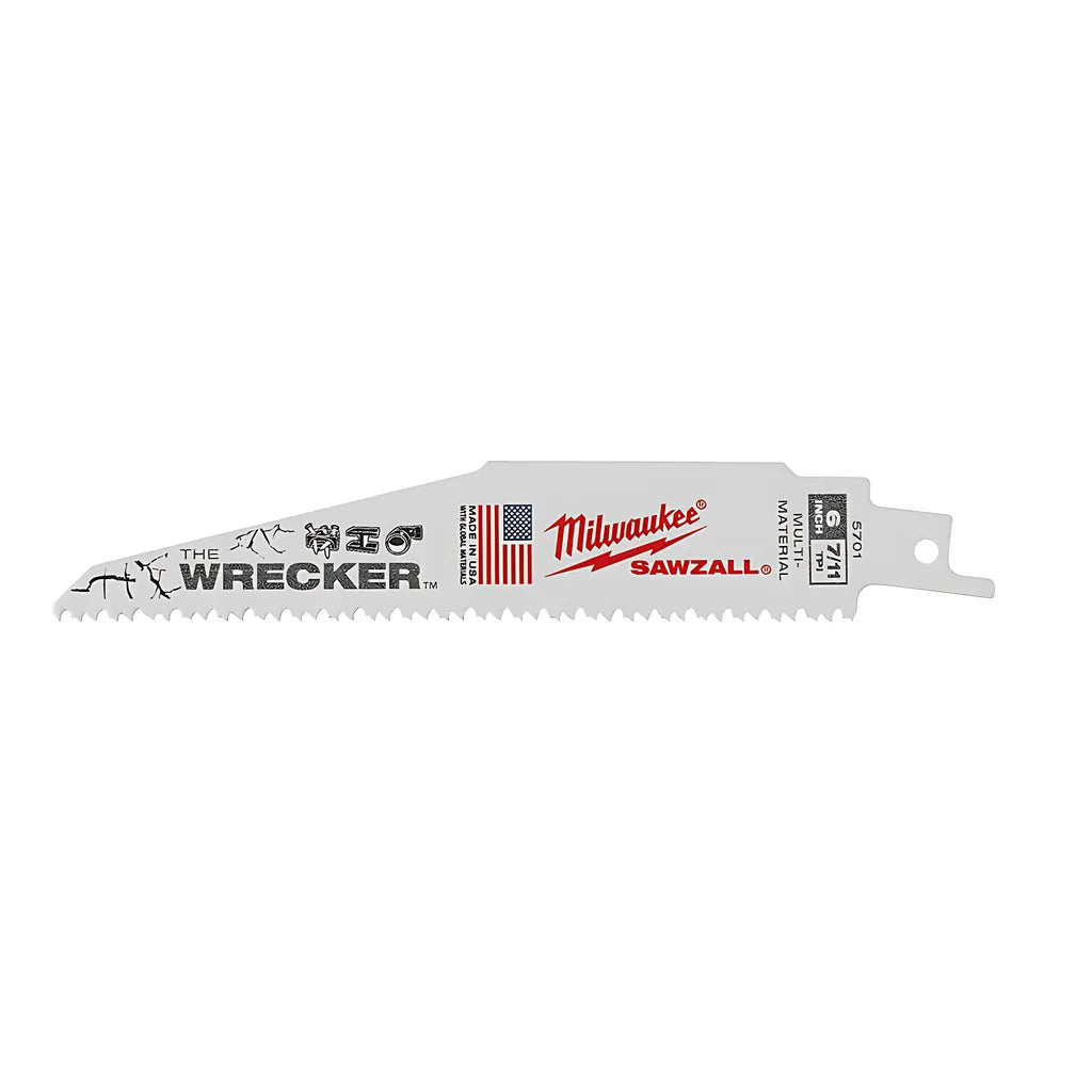 The Wrecker Multi-Material Sawzall® Blade 6 In. 7/11Tpi 25Pk-Milwaukee-48-00-8701-11941