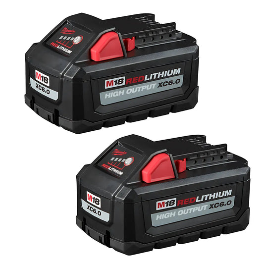 M18 Redlithium High Output Xc 6.0Ah Battery Pack (2 Piece)-Milwaukee-48-11-1862-9928