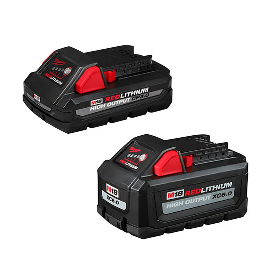 M18 Redlithium High Output Xc6.0 & Cp3.0 Battery Kit-Milwaukee-48-11-1865S-9929