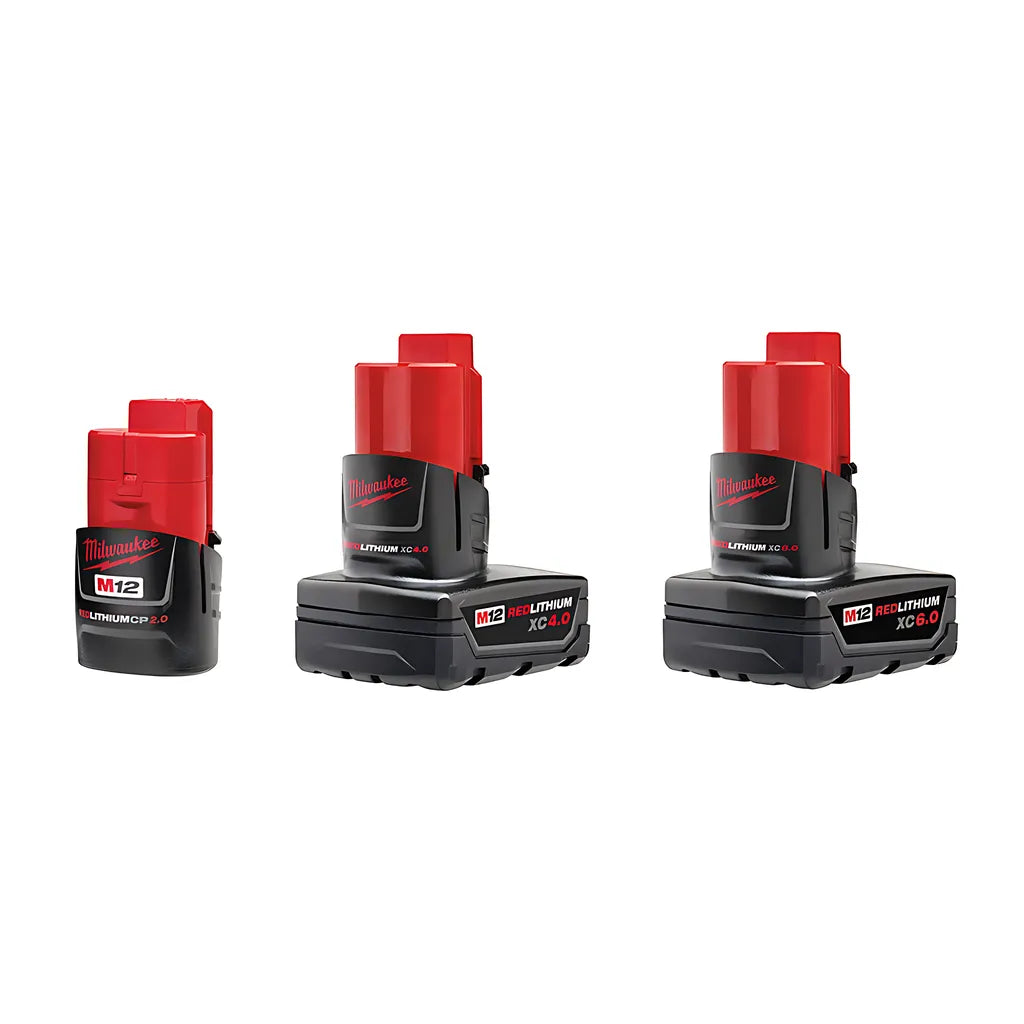 M12 Redlithium 2 Xc/1 Cp 3Pk Battery Kit-Milwaukee-48-11-2464-9175