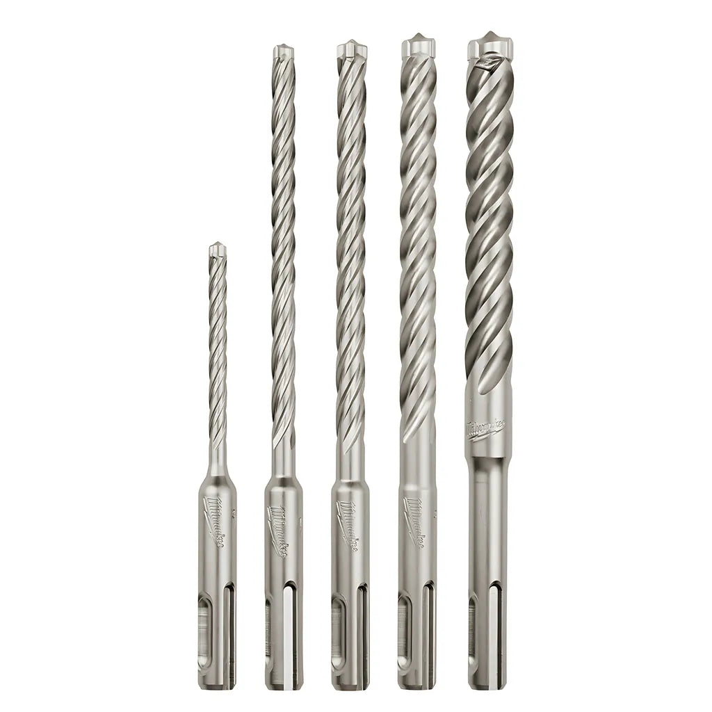 5-Piece Mx4 4-Cutter Sds-Plus Rotary Hammer-Drill Bit Kit-Milwaukee-48-20-7498-6447