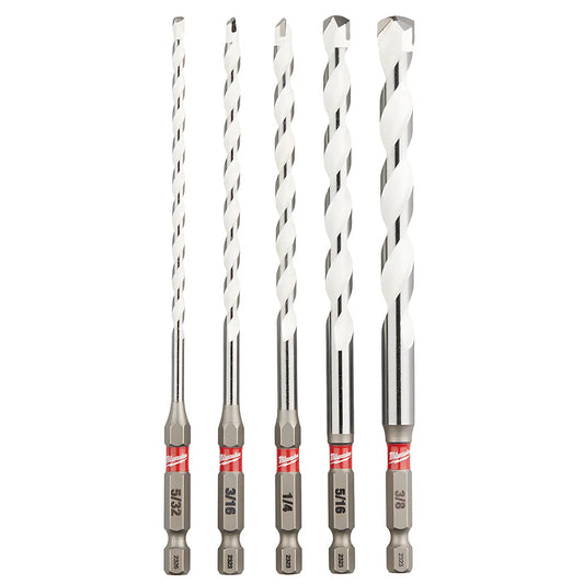 Shockwave Impact Duty Carbide Multi-Material Drill Bit Set - 5Pc-Milwaukee-48-20-8898-11009