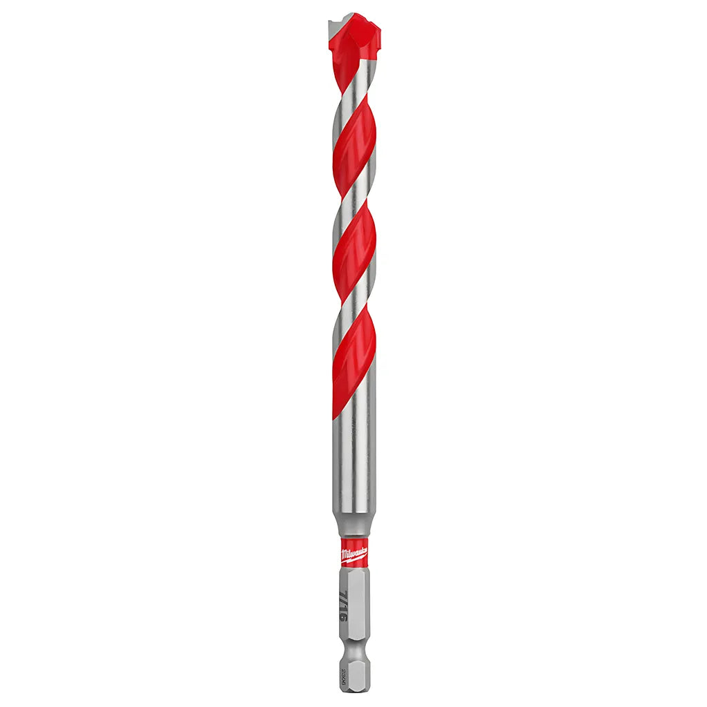 7/16" X 4" X 6" Shockwave Impact Duty Carbide Hammer Drill Bit With Power Tip-Milwaukee-48-20-9025-6738