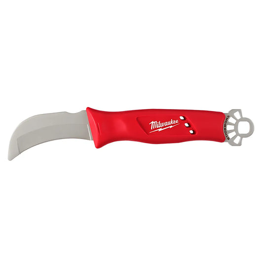 LinemanS Blunt Tip Hawkbill Knife With Stickwork 3-In-1 Ring-Milwaukee-48-22-1923-8637