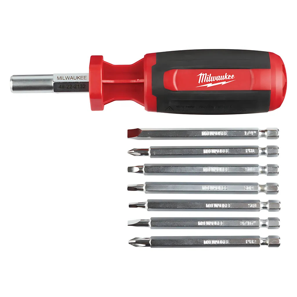 9-In-1 Square Drive Multi-Bit Driver-Milwaukee-48-22-2132-7114