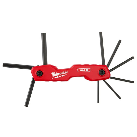 9-Key Folding Hex Key Set - Sae-Milwaukee-48-22-2181-7116