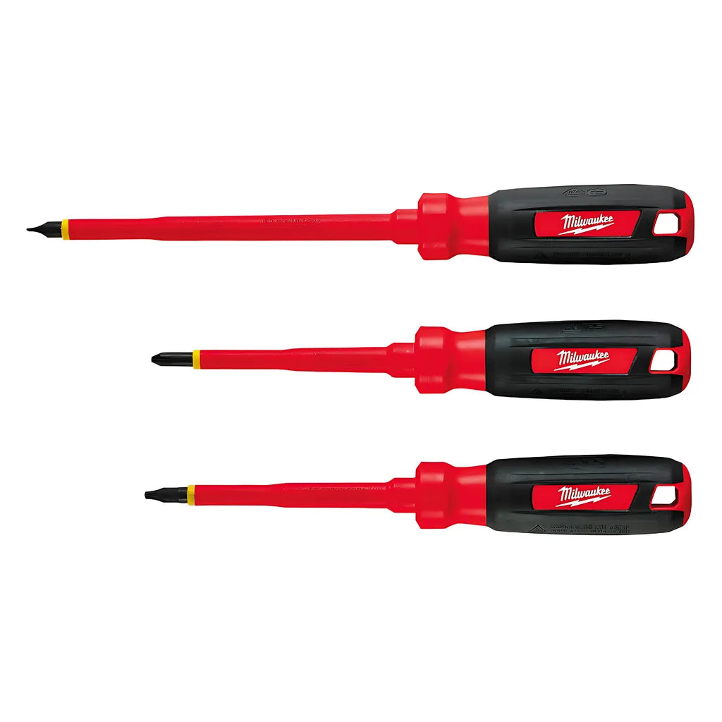 3-Piece 1000V Insulated Screwdriver Set-Milwaukee-48-22-2202-5967