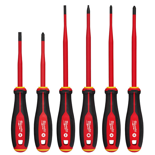 6Pc 1000V Insulated Slim Tip Screwdriver Set-Milwaukee-48-22-2206-6652