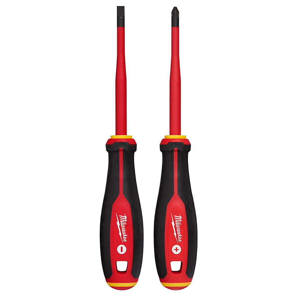 2Pc 1000V Insulated Slim Tip Screwdriver Set-Milwaukee-48-22-2207-5421