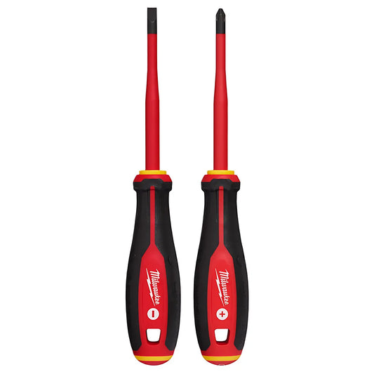 2Pc 1000V Insulated Slim Tip Screwdriver Set-Milwaukee-48-22-2207-5421