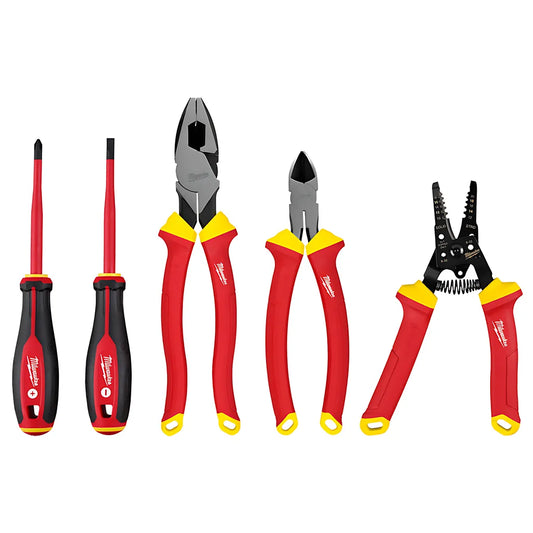 5 Pc 1000V Insulated Hand Tool Set-Milwaukee-48-22-2215-6248