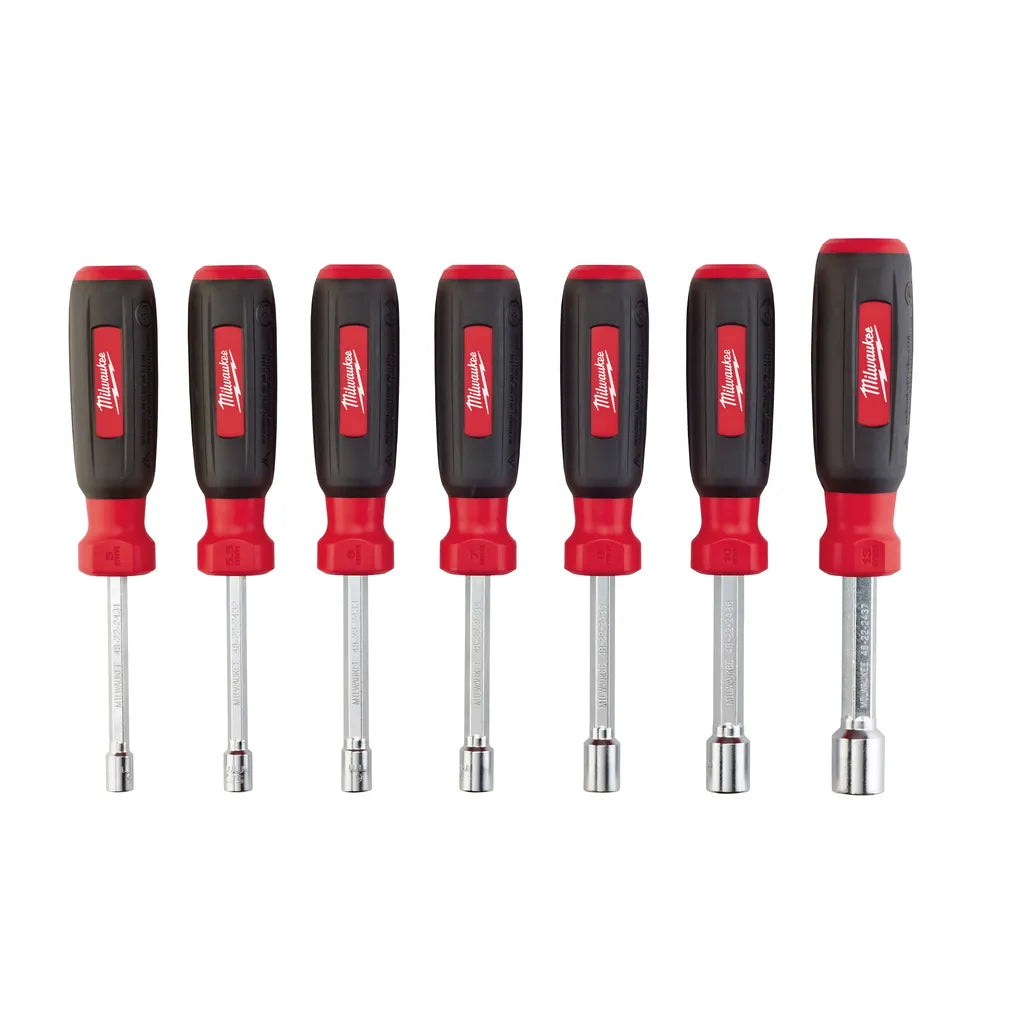 7 Pc. Hollow Shaft Metric Nut Driver Set-Milwaukee-48-22-2417-6709