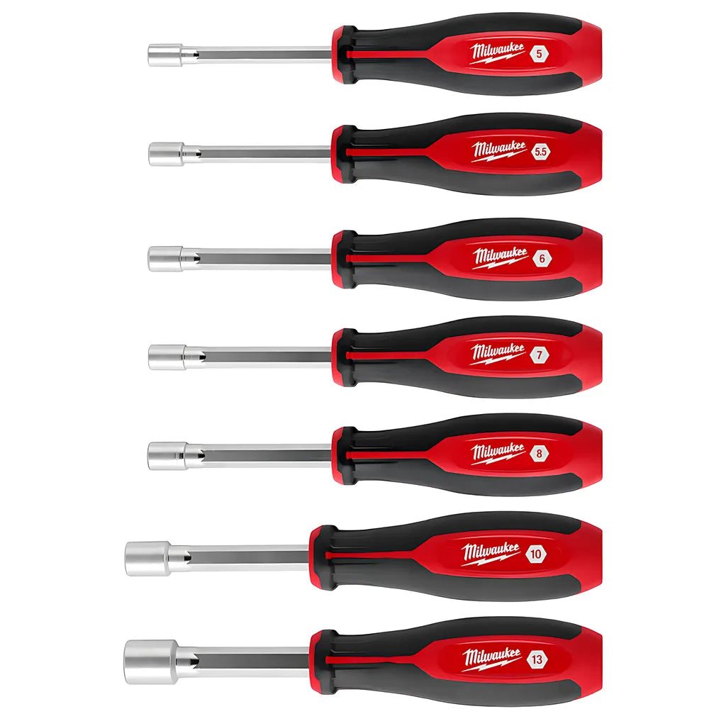 7Pc Metric Hollowcore Nut Driver Set-Milwaukee-48-22-2448-6854