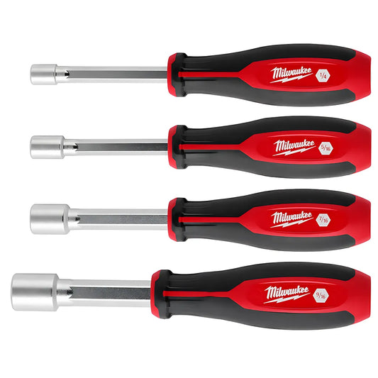 4Pc Sae Hollowcore Magnetic Nut Driver Set-Milwaukee-48-22-2544-6196