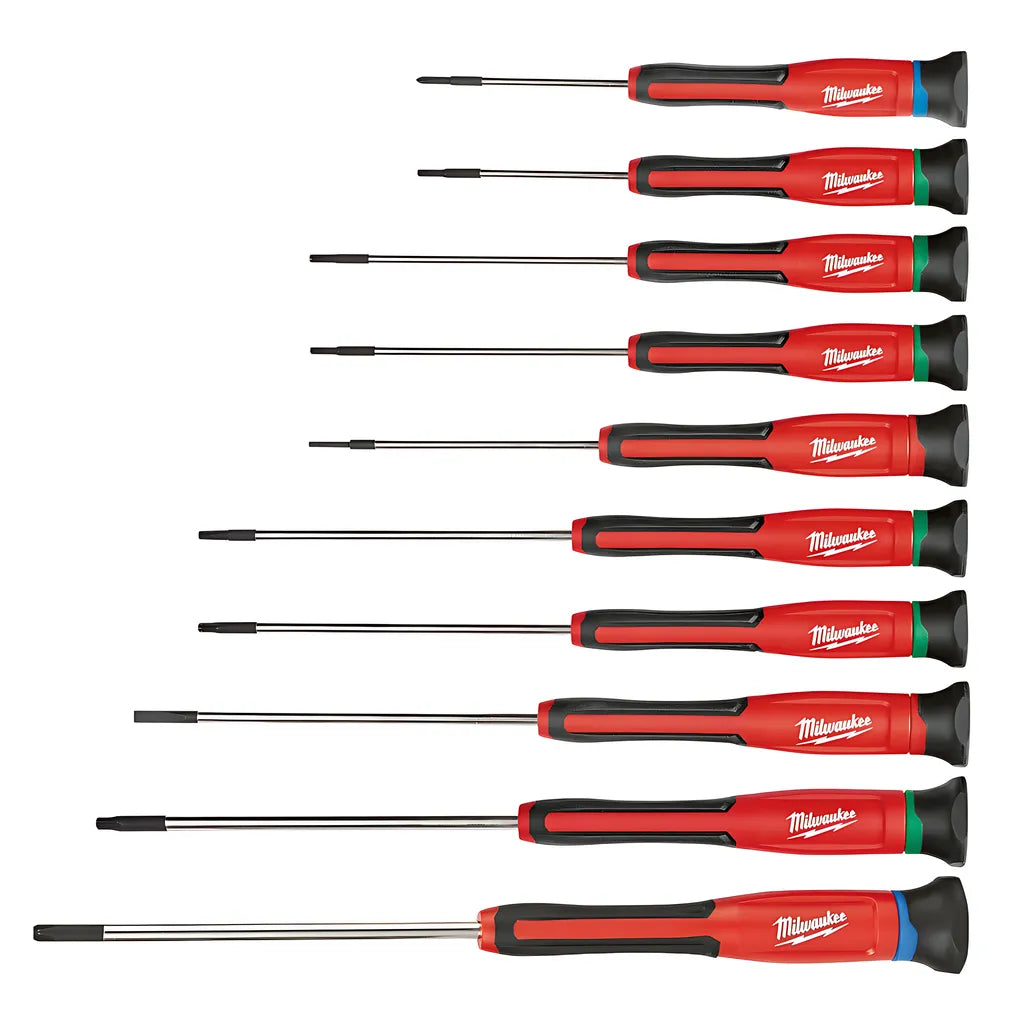 10Pc Precision Screwdriver Set-Milwaukee-48-22-2612-4148