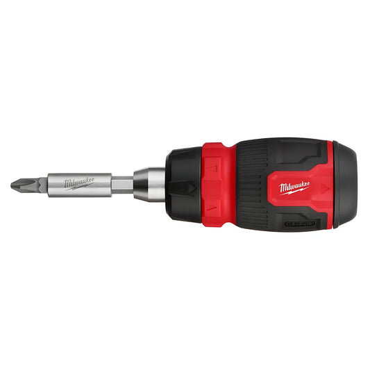 8-In-1 Ratcheting Compact Multi-Bit Screwdriver-Milwaukee-48-22-2913-6932