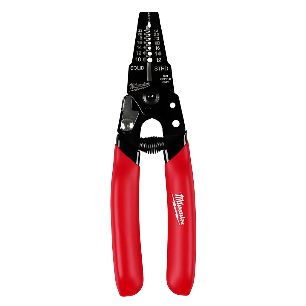 10-24 Awg Compact Dipped Grip Wire Stripper & Cutter-Milwaukee-48-22-3043-4121