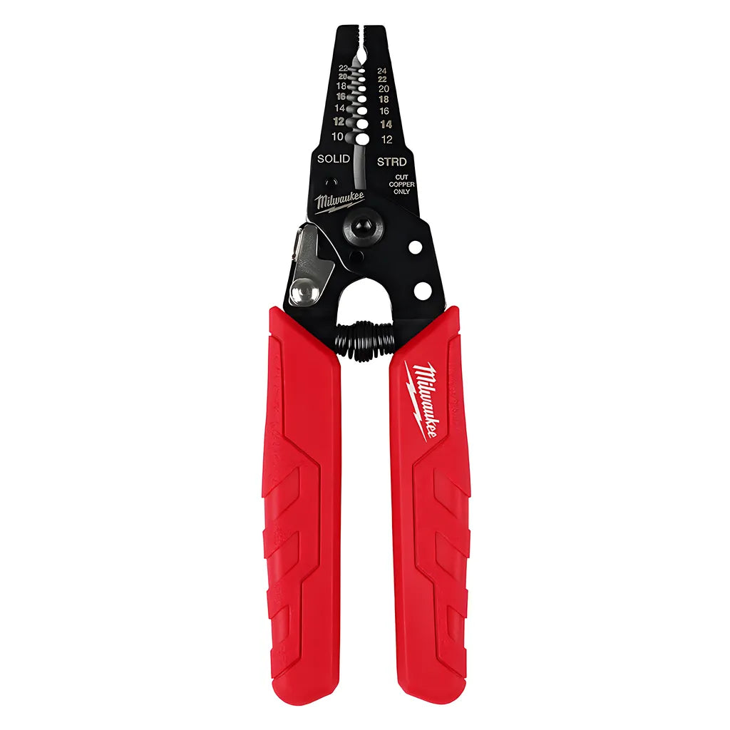 10-24 Awg Compact Comfort Grip Wire Stripper & Cutter-Milwaukee-48-22-3044-4120