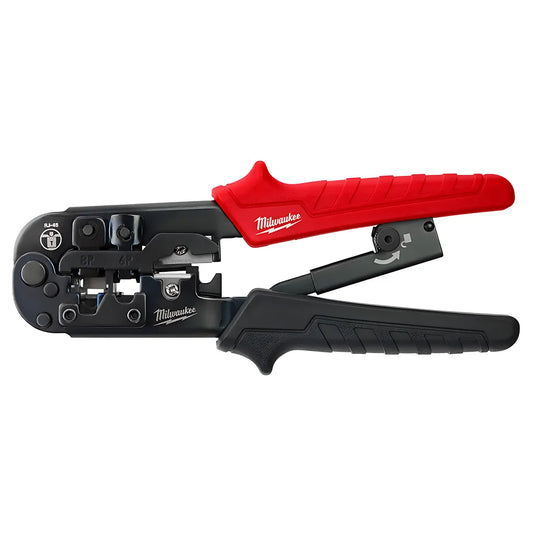 Ratcheting Pass-Through Crimper & Stripper-Milwaukee-48-22-3074-10400