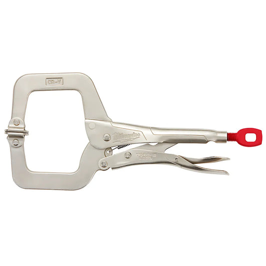 11 In. Torque Lock Locking C-Clamp With Swivel Jaws-Milwaukee-48-22-3521-4175