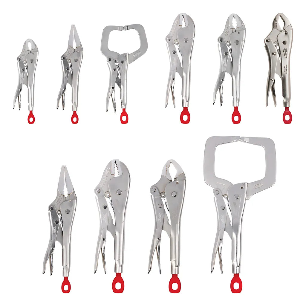 10Pc Torque Lock Locking Pliers Kit-Milwaukee-48-22-3690-4153