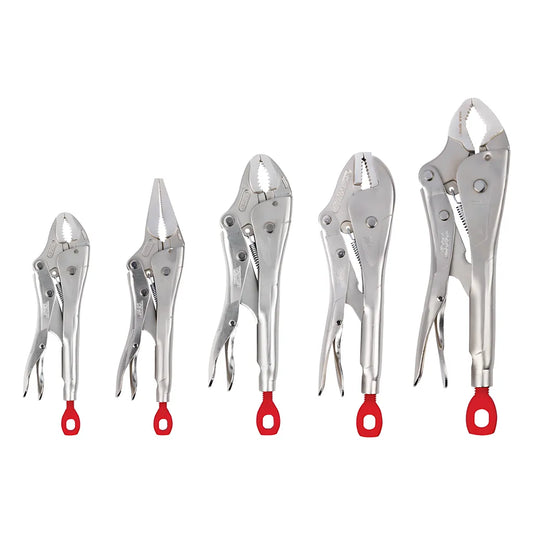 5Pc Torque Lock Locking Pliers Kit-Milwaukee-48-22-3695-6437