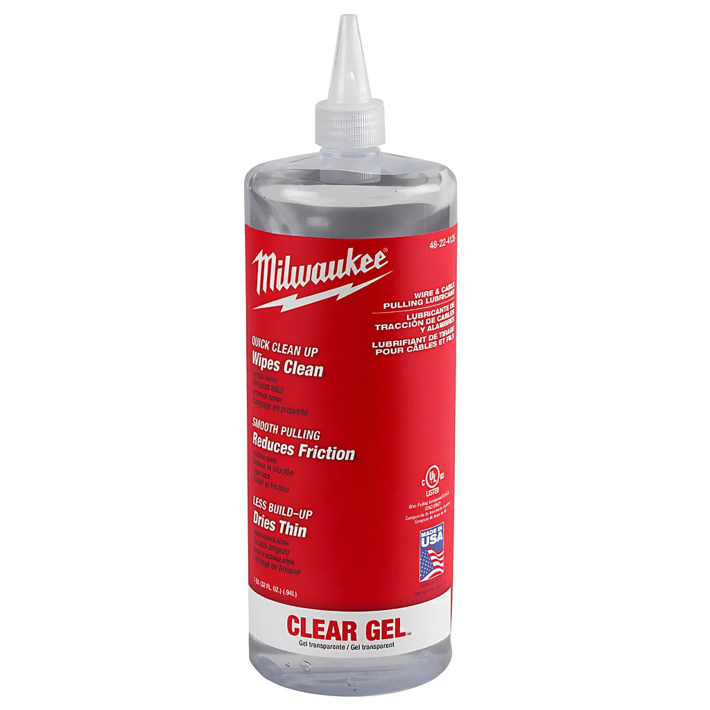 Wire & Cable Pulling Clear Gel Lubricant-Milwaukee-48-22-4135-12051