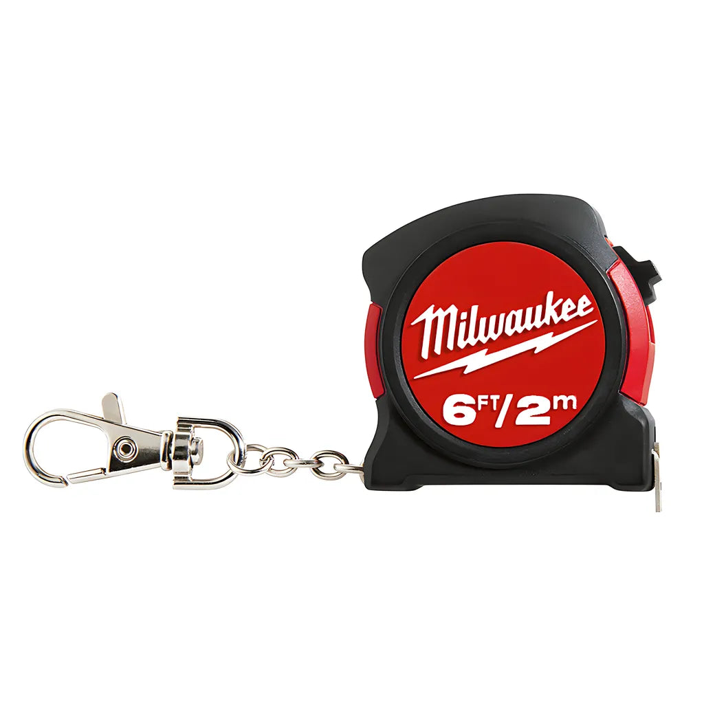 6 Ft / 2 M Keychain Tape Measure-Milwaukee-48-22-5506-6459