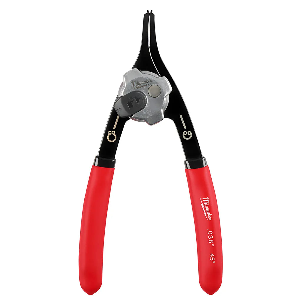 .038" Convertible Snap Ring Pliers - 45°-Milwaukee-48-22-6531-3528