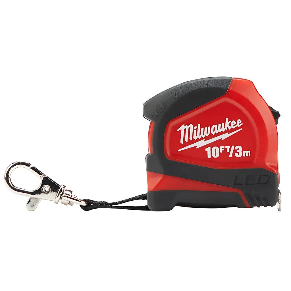 10 Ft./3M Keychain Tape With Led-Milwaukee-48-22-6601-4005