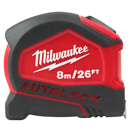 8M/26' Compact Auto Lock Tape Measure-Milwaukee-48-22-6826-6935