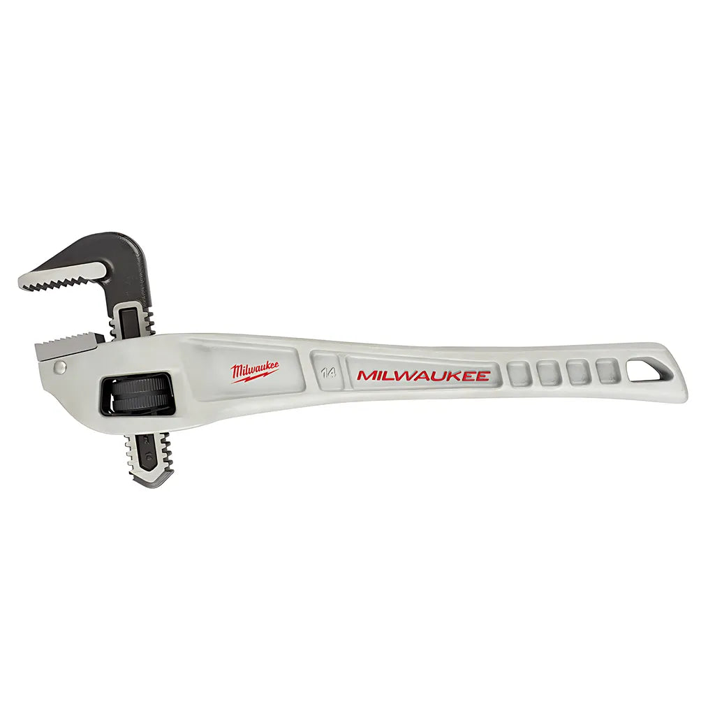 14 In. Aluminum Offset Pipe Wrench-Milwaukee-48-22-7184-4695