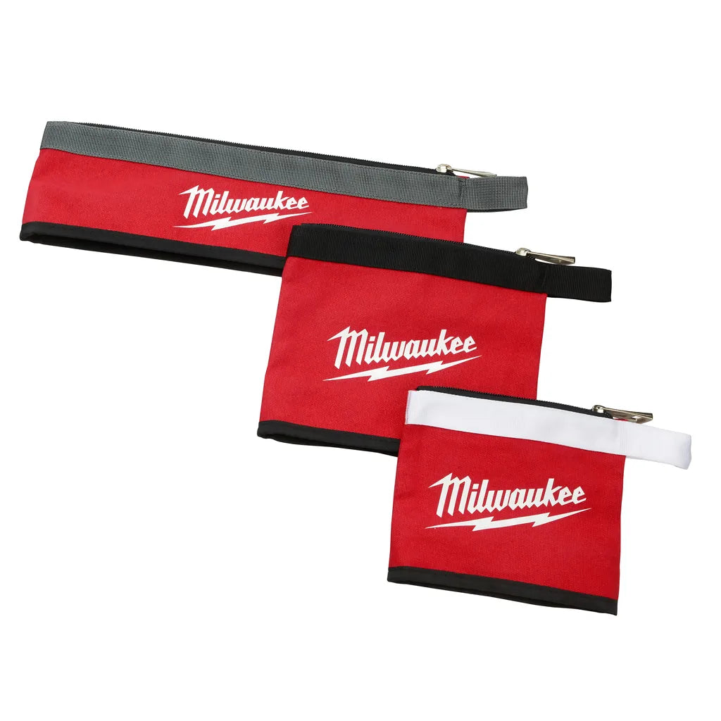 3 Pc Multi-Size Zipper Pouches-Milwaukee-48-22-8183-5480