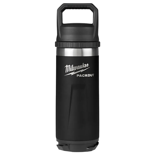 Packout 18Oz Insulated Bottle With Chug Lid - Black-Milwaukee-48-22-8382B-10275