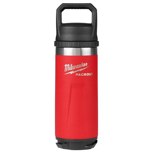 Packout 18Oz Insulated Bottle With Chug Lid - Red-Milwaukee-48-22-8382R-10277