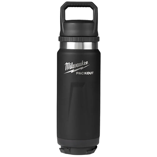 Packout 24Oz Insulated Bottle With Chug Lid - Black-Milwaukee-48-22-8396B-10279