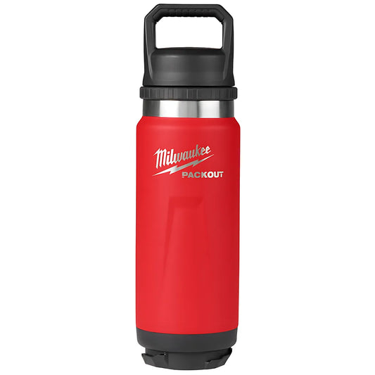Packout 24Oz Insulated Bottle With Chug Lid - Red-Milwaukee-48-22-8396R-10281