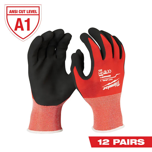 Cut Level 1 Nitrile Dipped Gloves - S-Milwaukee-48-22-8900B-804
