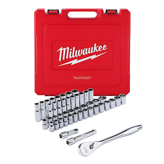 47 Pc. 1/2 In. Socket Wrench Set (Sae & Metric)-Milwaukee-48-22-9010-6149