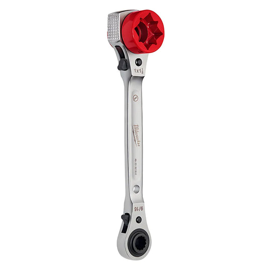 Lineman'S 5In1 Ratcheting Wrench W/ Milled Strike Face-Milwaukee-48-22-9216M-8641