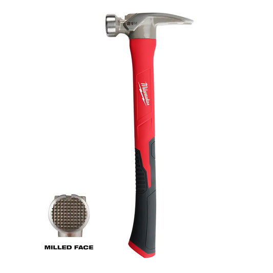 21Oz Milled Face Poly/Fiberglass Handle Hammer-Milwaukee-48-22-9320-5230