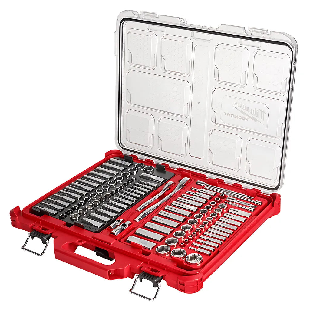 1/4 In. & 3/8 In. 106 Pc. Ratchet And Socket Set In Packout - Sae & Metric-Milwaukee-48-22-9486-3811