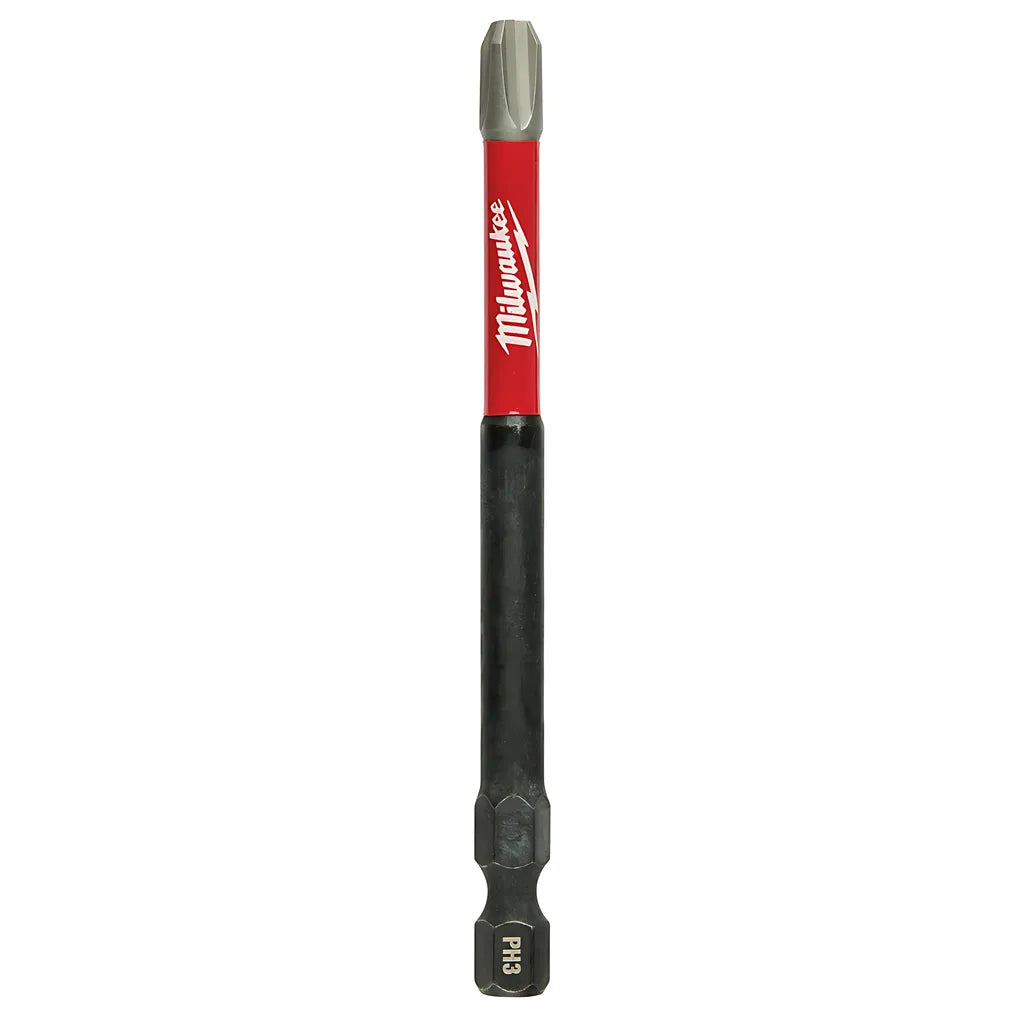 Shockwave 3-1/2 In. Impact Phillips #3 Power Bits 25Pk-Milwaukee-48-32-4192-11202