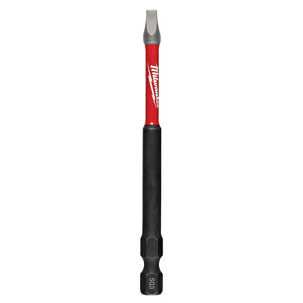 Shockwave 3-1/2 In. Impact Square Recess #3 Power Bits 25Pk-Milwaukee-48-32-4196-11210