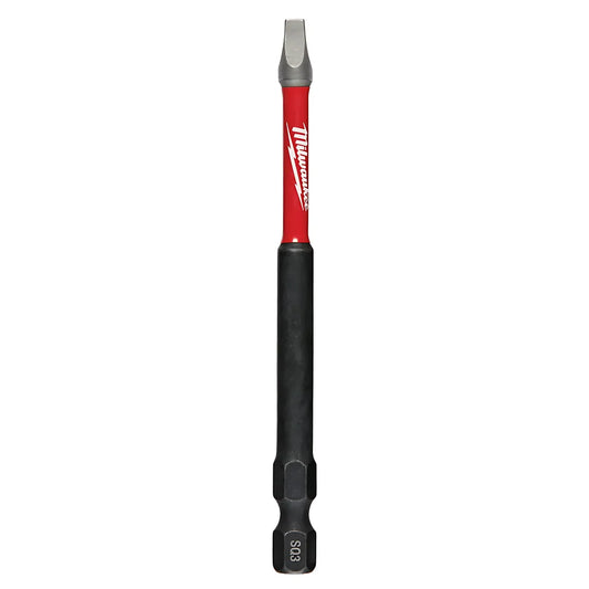 Shockwave 3-1/2 In. Impact Square Recess #3 Power Bits 25Pk-Milwaukee-48-32-4196-11210