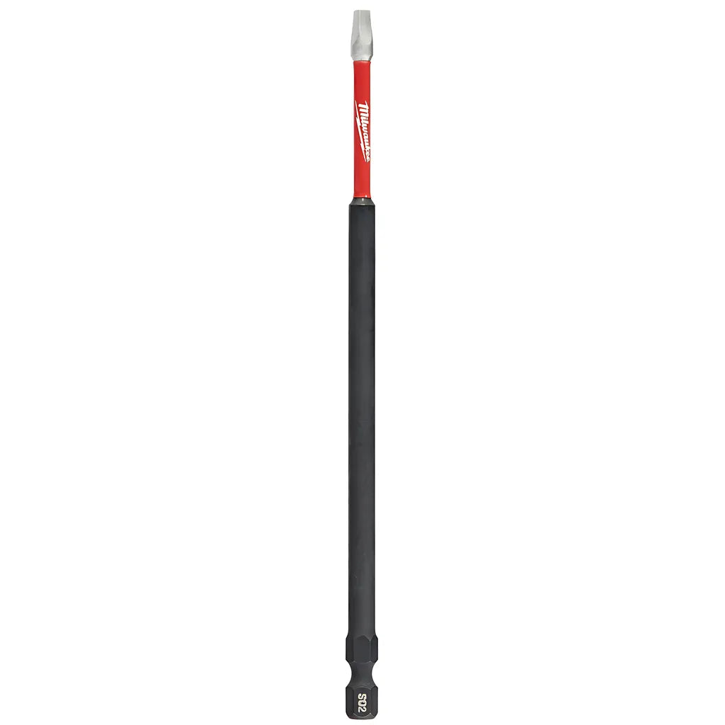 Shockwave 6 In. Impact Square Recess #2 Power Bits 10Pk-Milwaukee-48-32-4215-11250